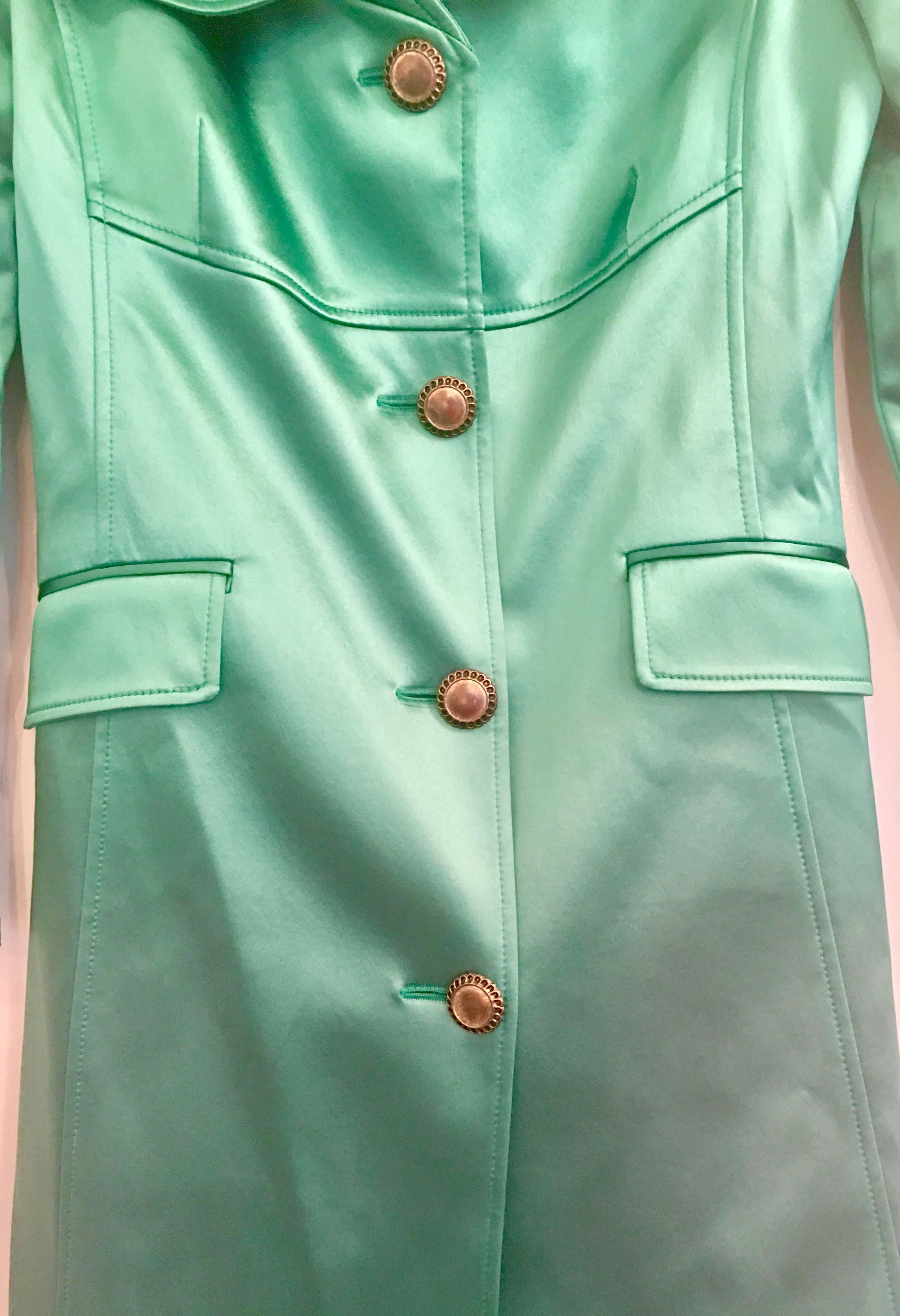 Women's 2013 New Dolce & Gabbana Emerald Satin Evening Jacket