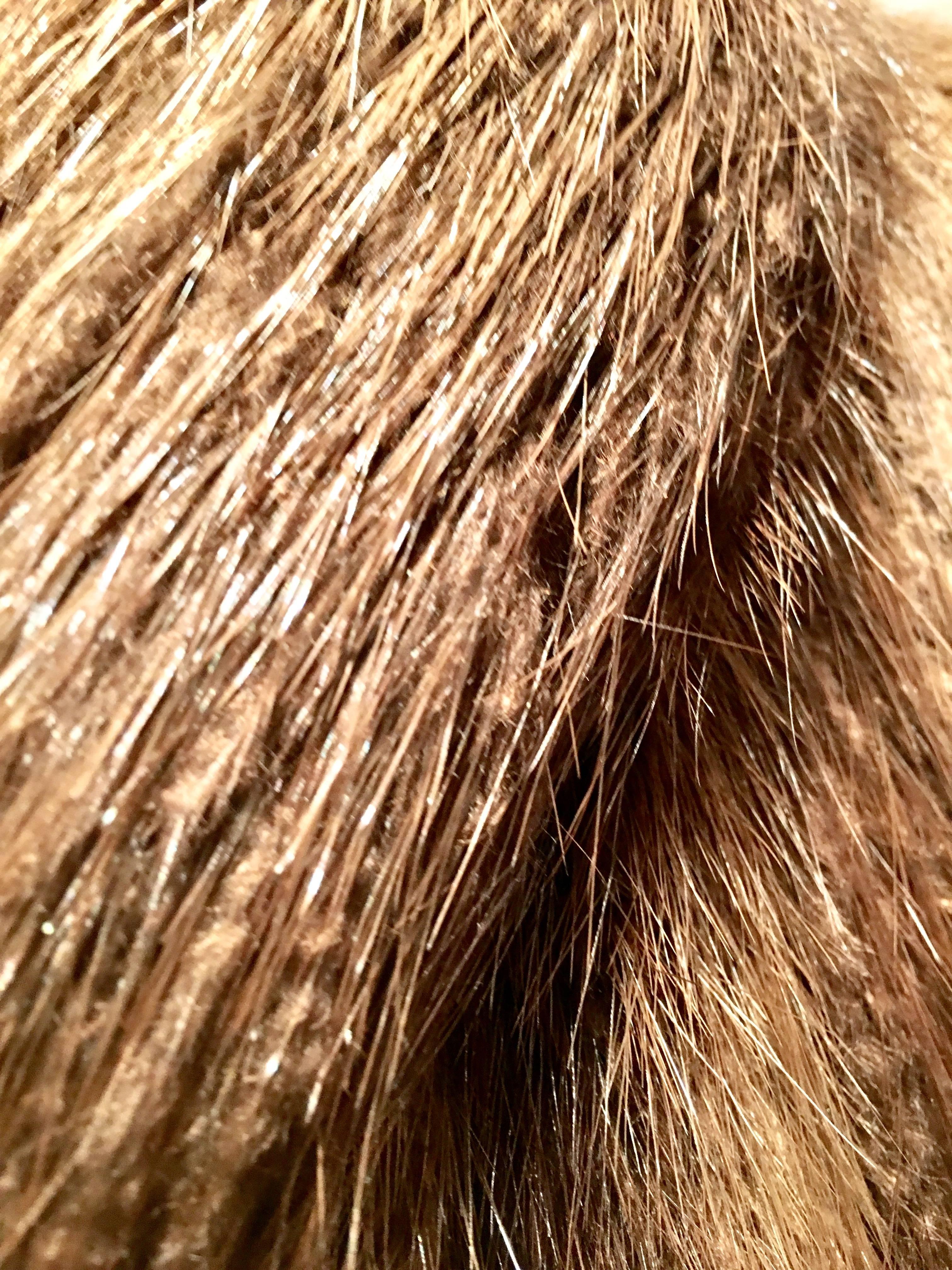 Vintage Canadian Long Hair Beaver Fur Coat 1