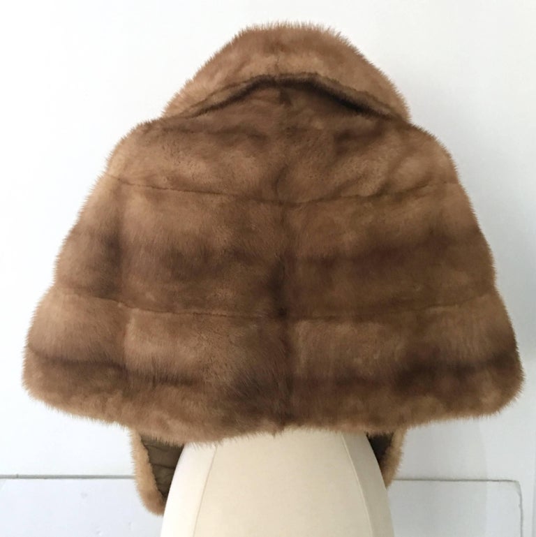 50''S Mink Fur Stole Capelet By, Ralph Rupley Houston at 1stDibs