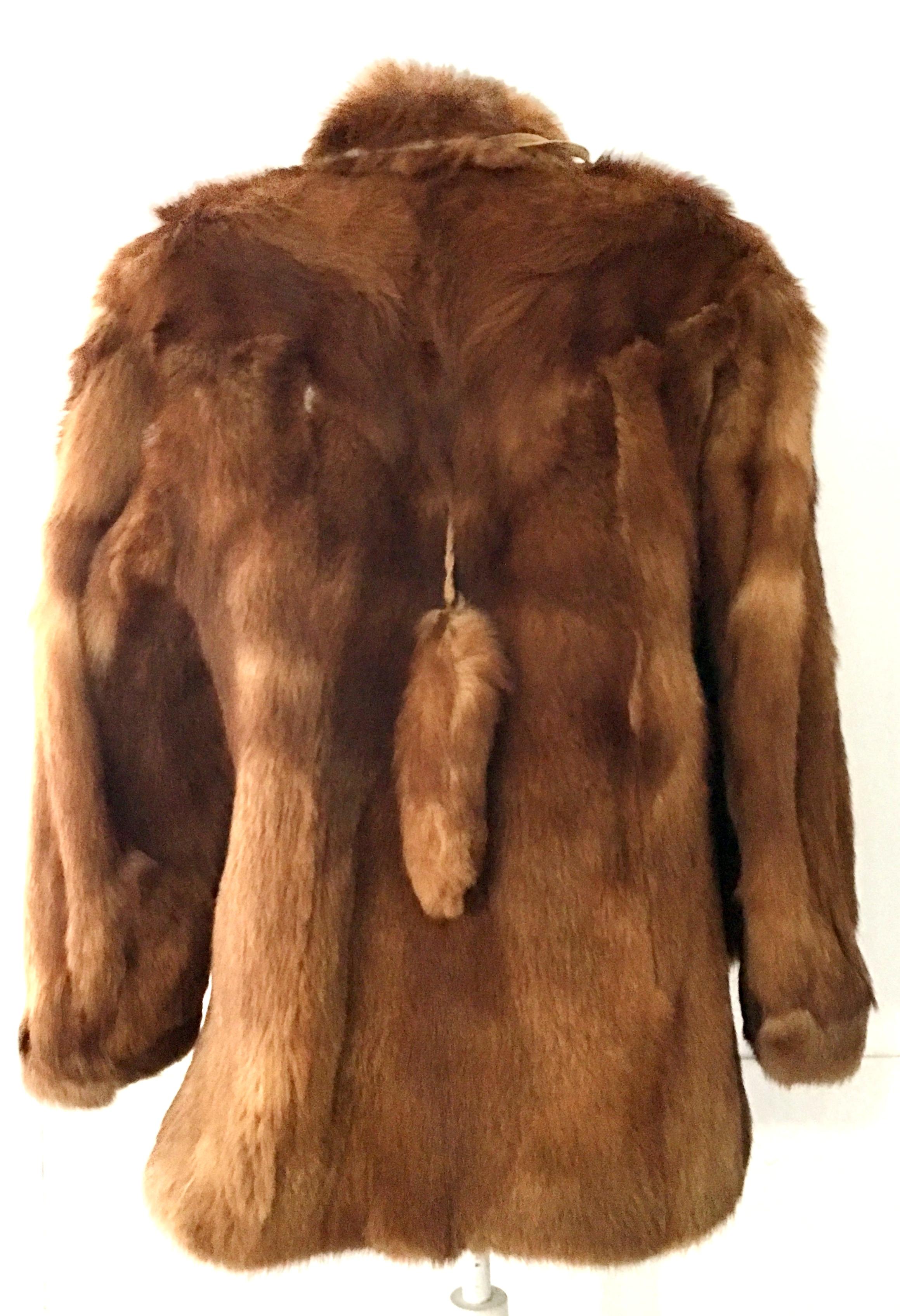 Women's or Men's 20th Century Authentic German Red Fox Fur Coat By, Eich Pelz For Sale