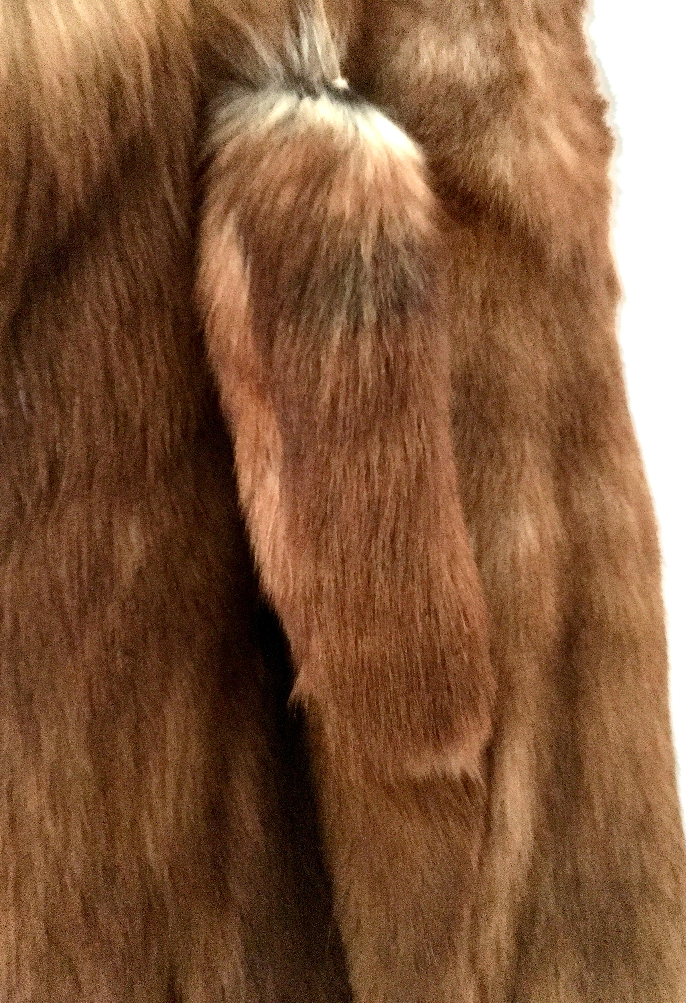 20th Century Authentic German Red Fox Fur Coat By, Eich Pelz For Sale 2