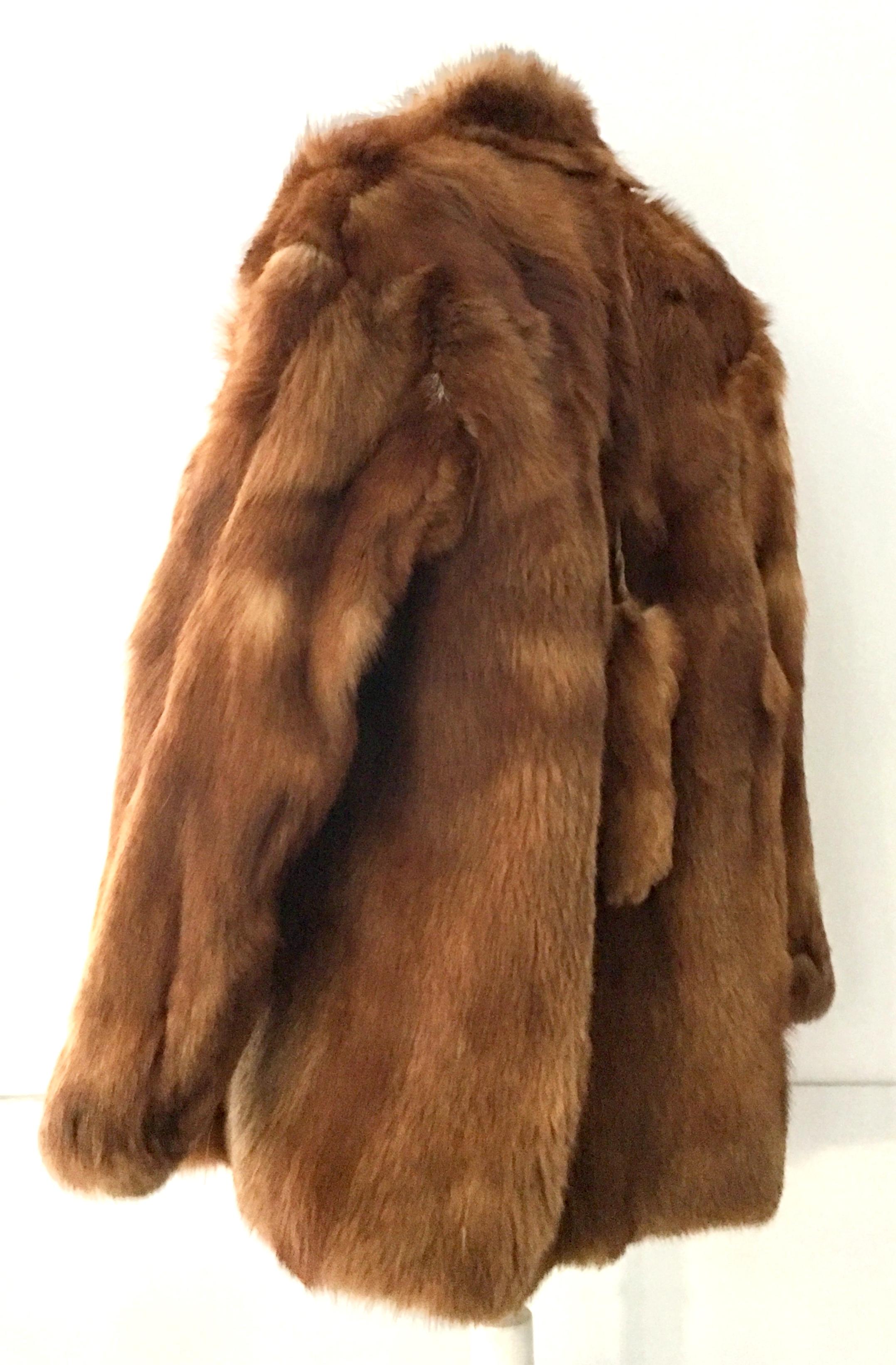20th Century Authentic German Red Fox Fur Coat By, Eich Pelz In Good Condition For Sale In West Palm Beach, FL