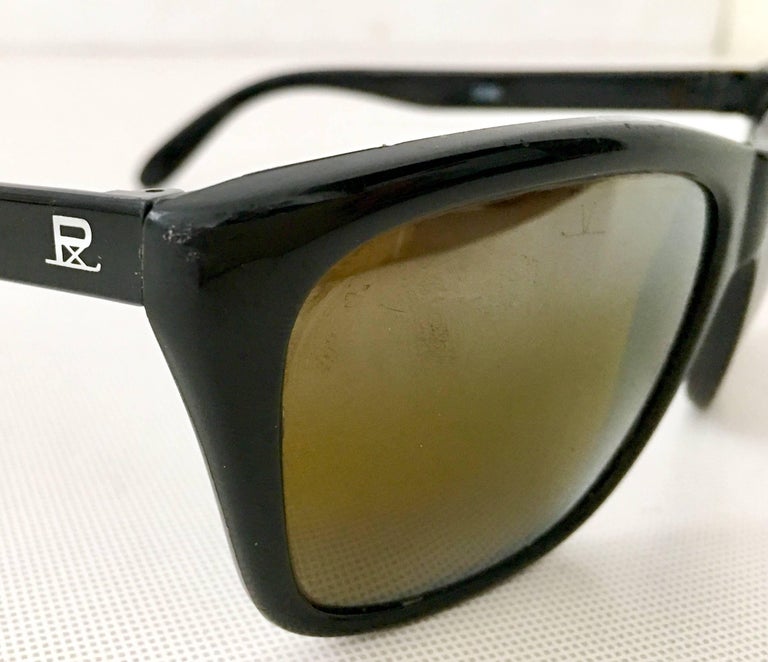 80'S Vuarnet France Black and Brown Mineral Poloarized Sunglasses at ...