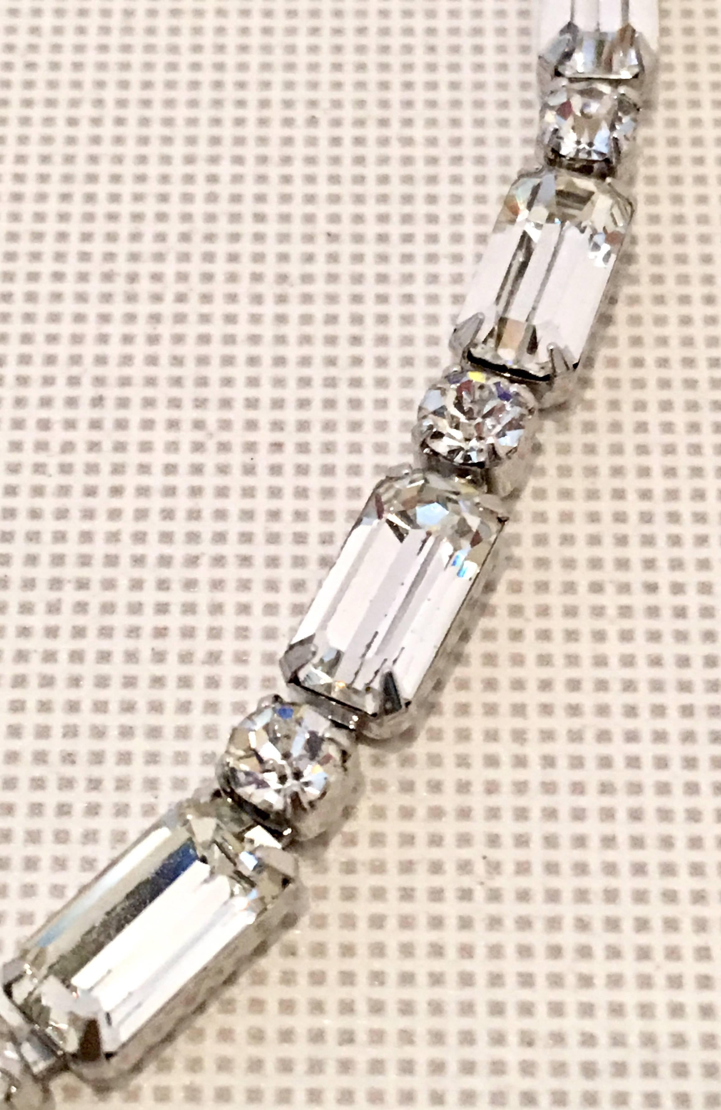 silver rhinestone choker necklace