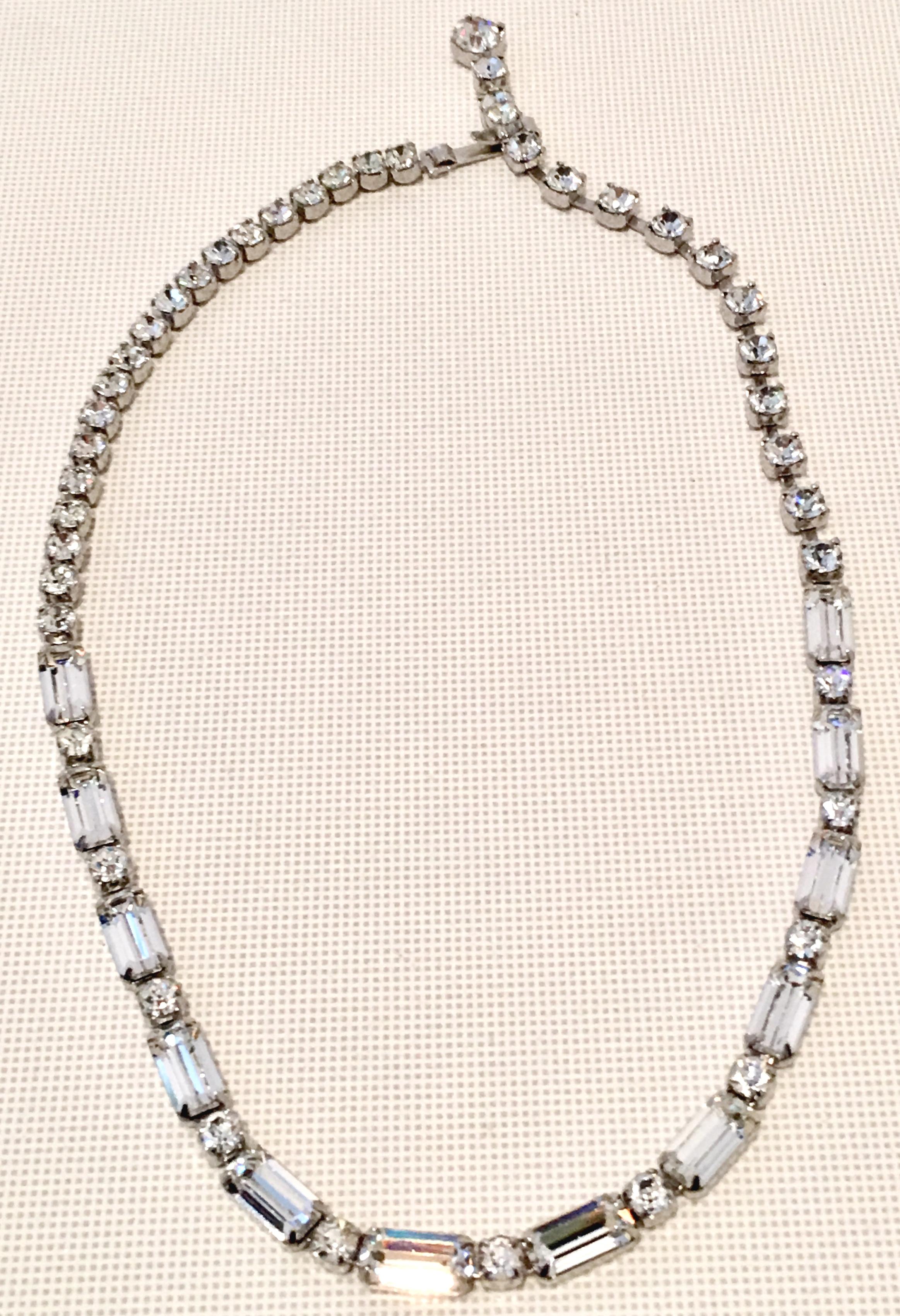 vintage rhinestone choker necklace