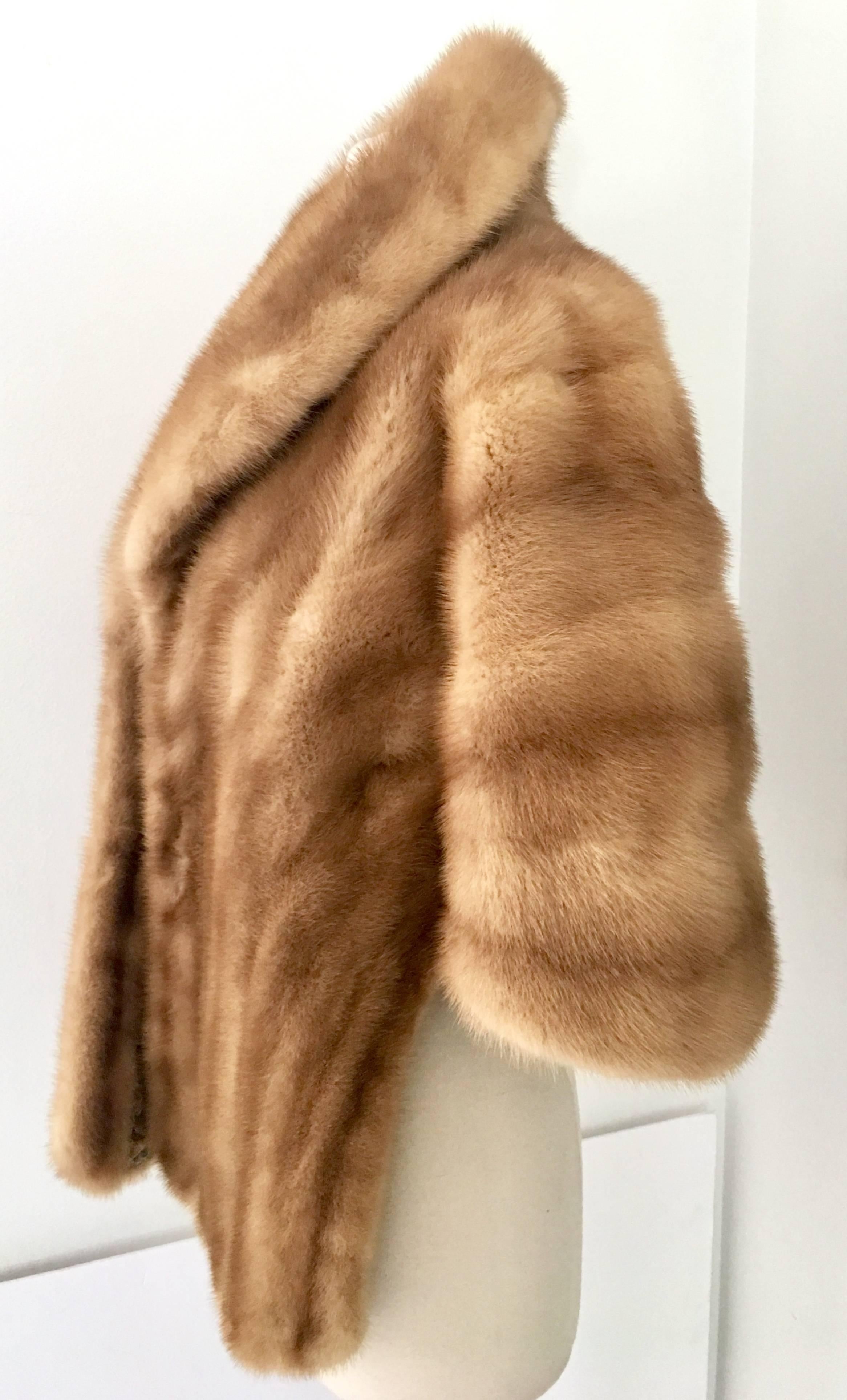 Women's or Men's Vintage Fine Mink Fur Capelet Jacket