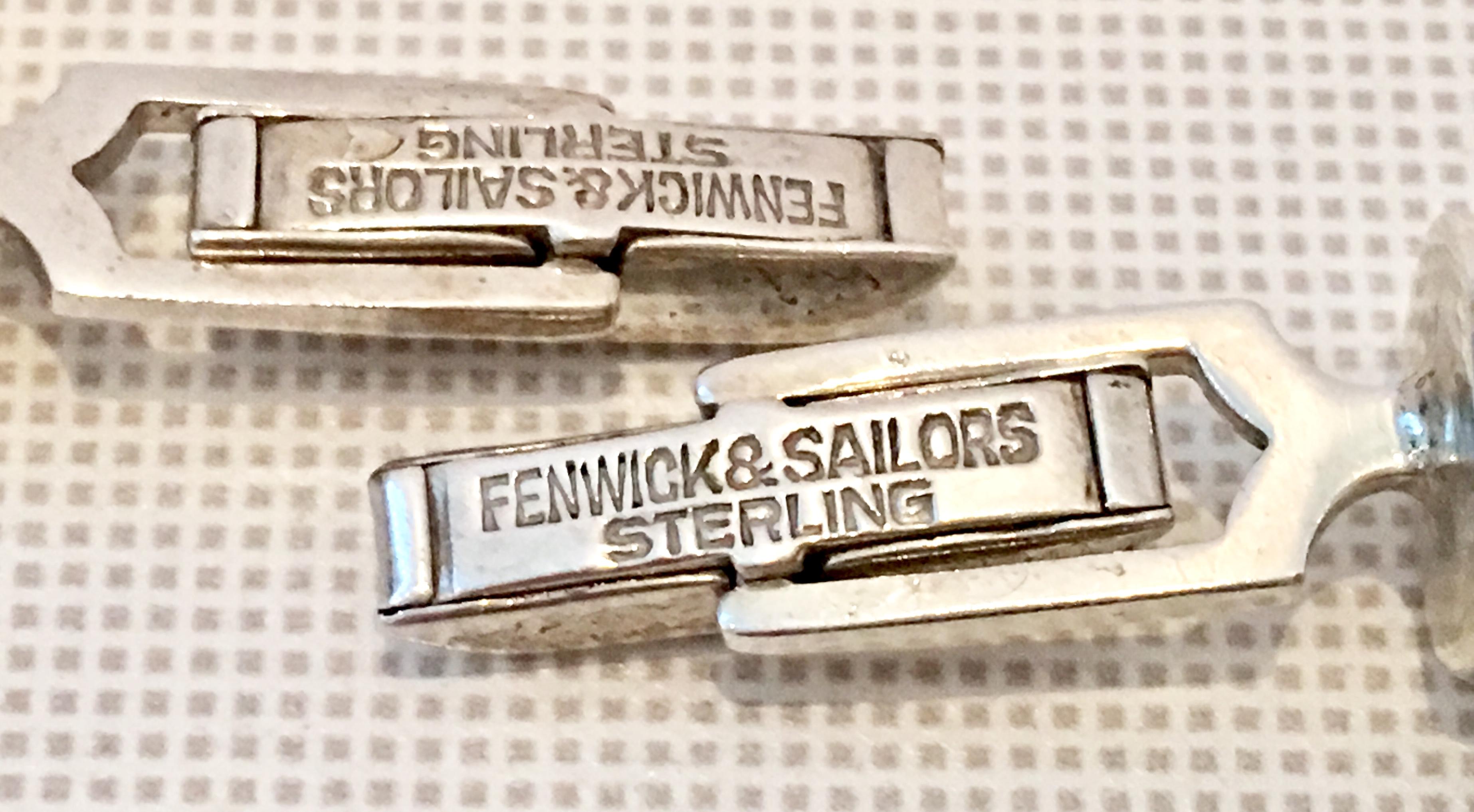 Mid-Century Sterling Silver Horse Cufflinks By Fenwick & Sailors For Sale 4