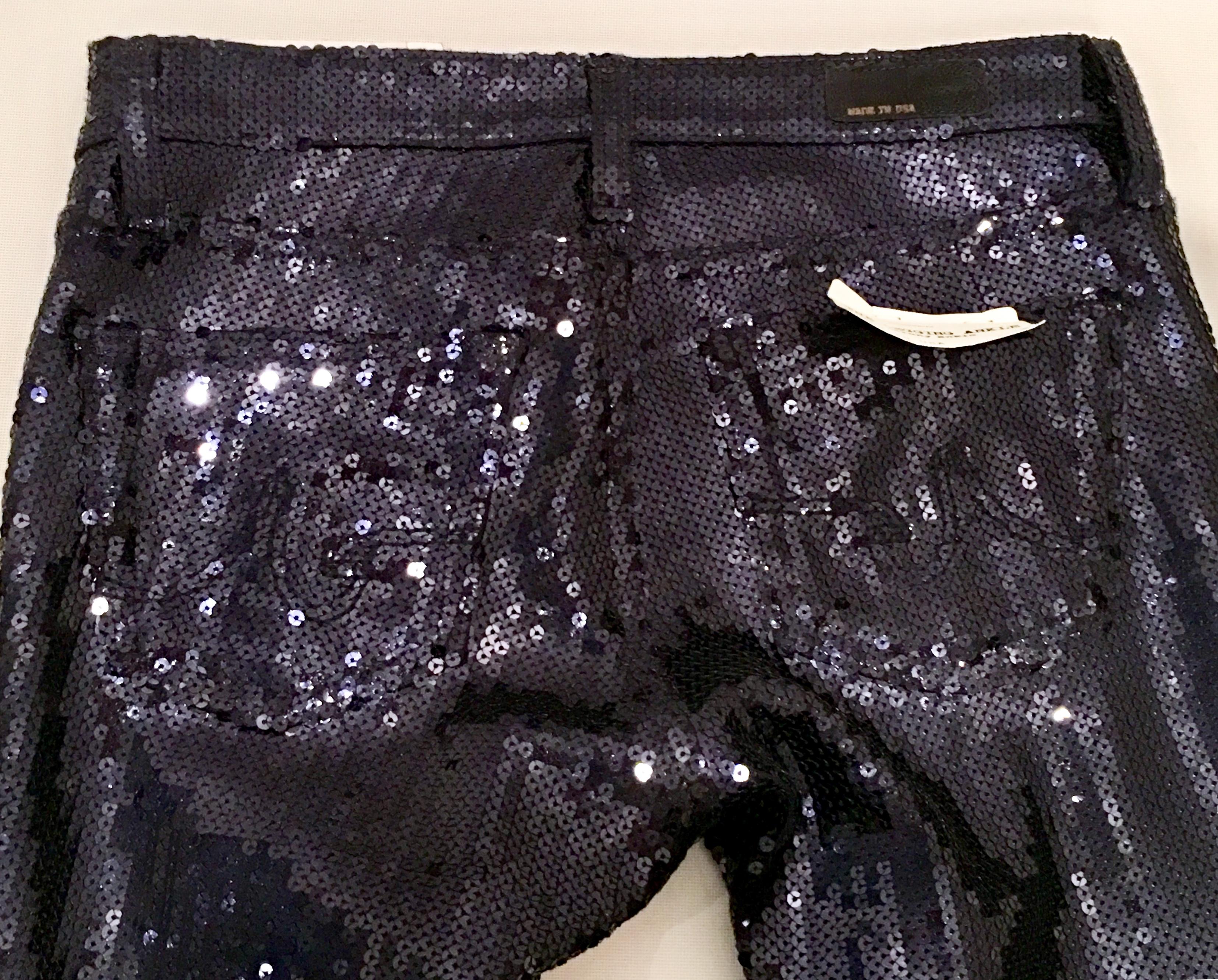 Women's or Men's Contemporary & New Navy Sequin Jeans By, 