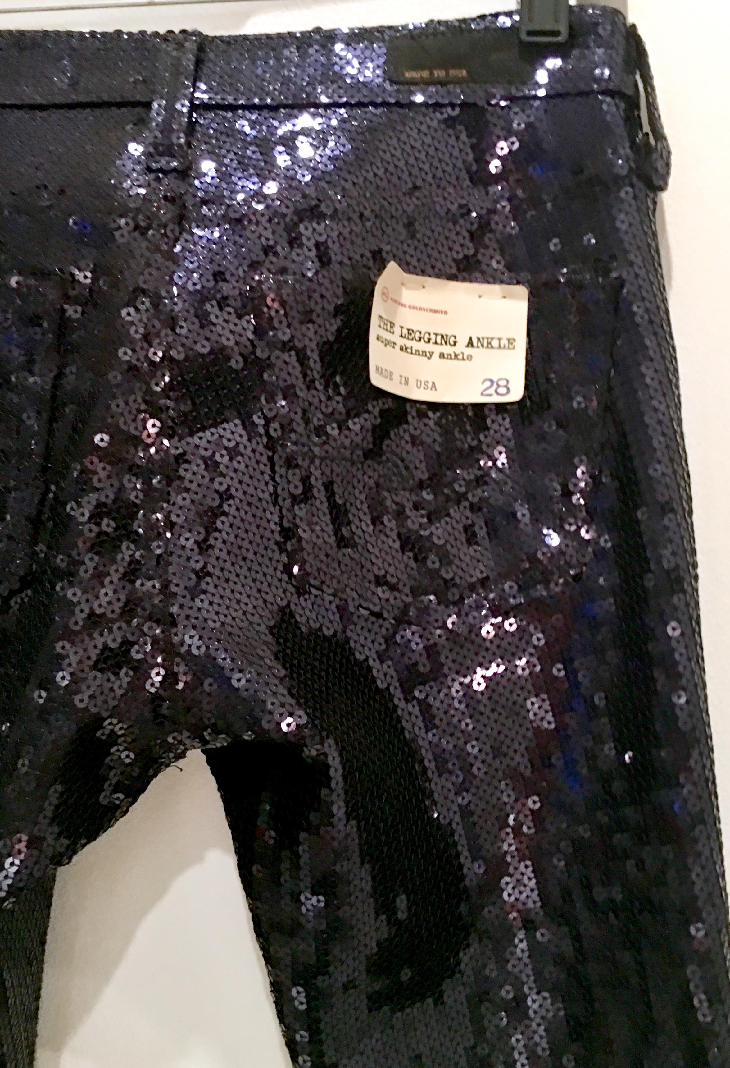 Contemporary & New Navy Sequin Jeans By, 