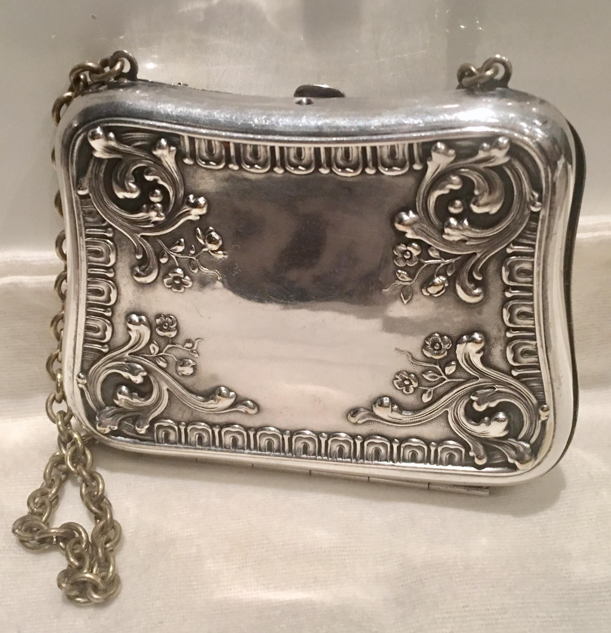 Antique German Art Nouveau Sterling Silver 