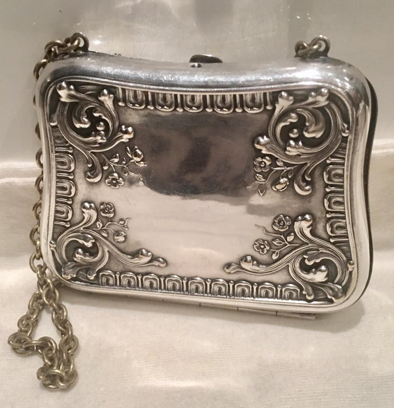 Antique 1920s Sterling Silver Handbag