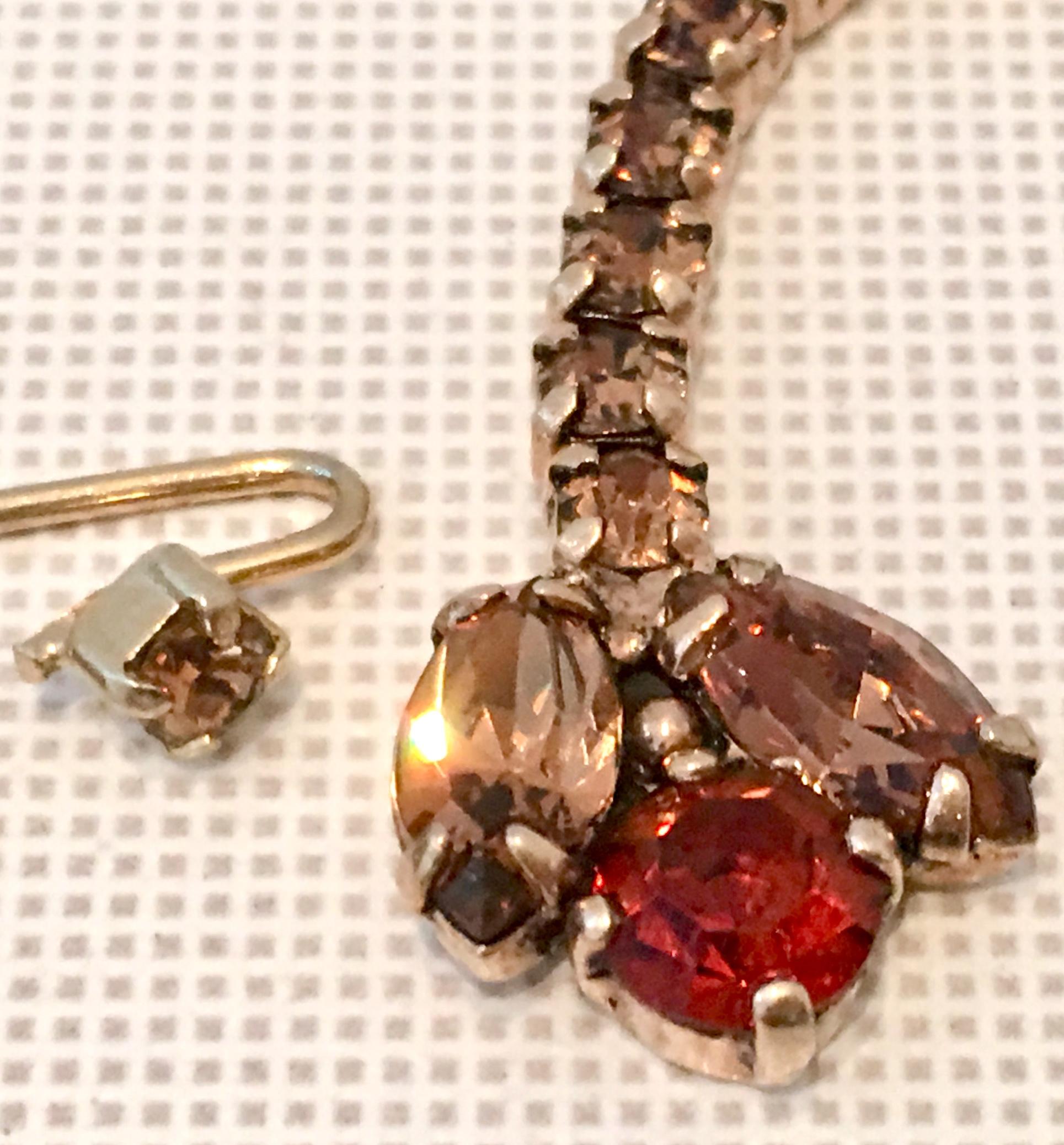 Gold & Swarovski Crystal Vintage Choker Style Necklace By, Delizza & Elster  3