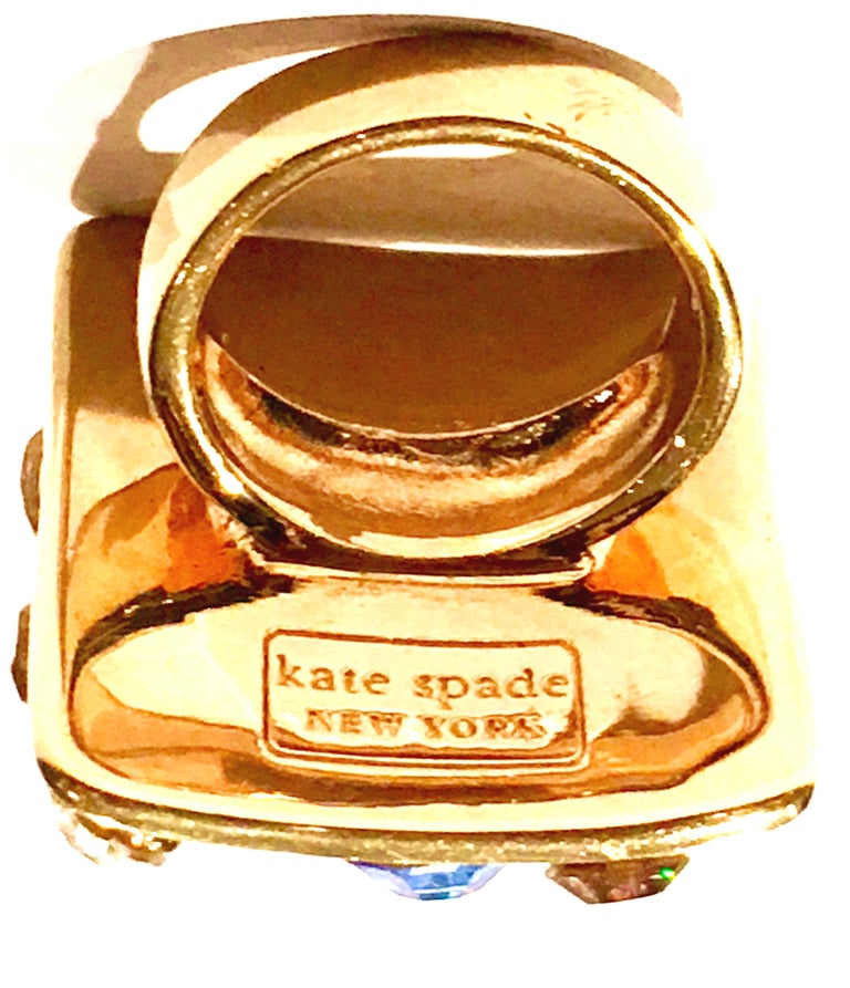 vintage enamel flower ring