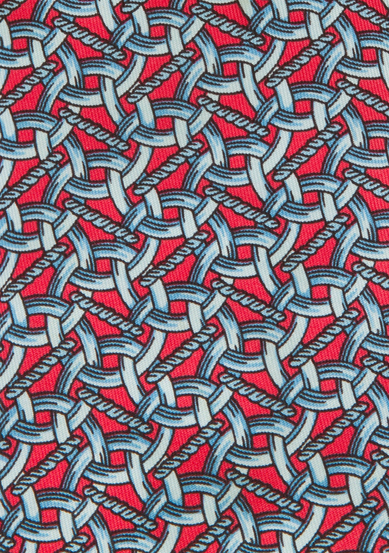 Vintage HERMES Silk Tie with Repeat Pattern at 1stdibs