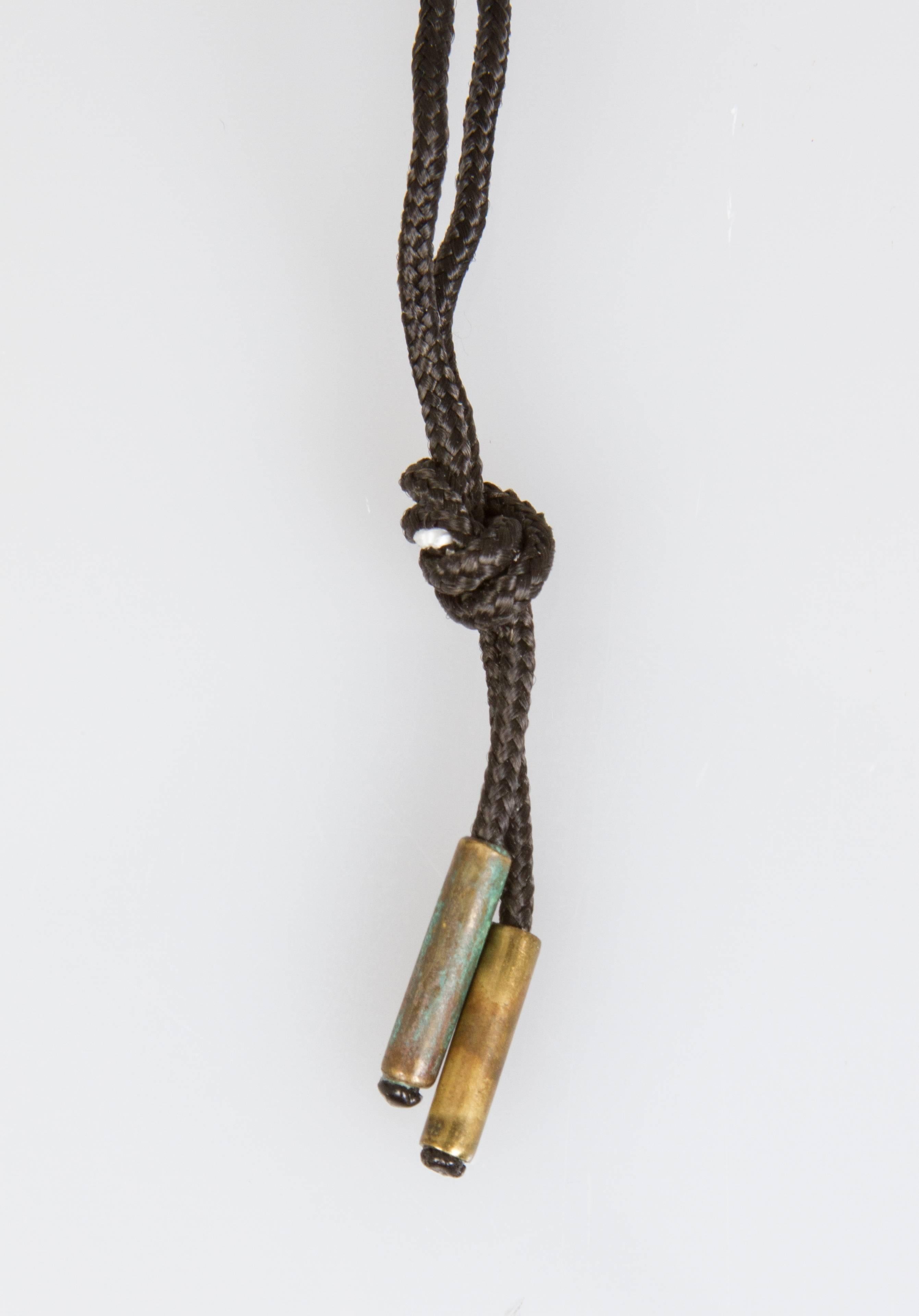 Higgins Modernist  Mid Century Glass Pendant Necklace 1