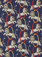 Vintage Hermes Silk Necktie "Circus Lions"