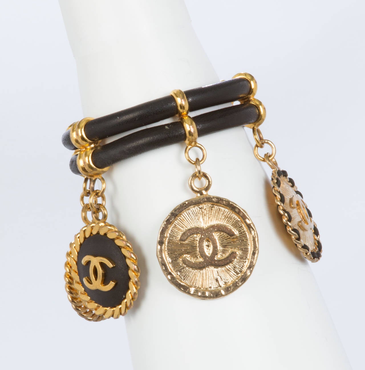 CHANEL Logo Bracelet In Excellent Condition In Chicago, IL