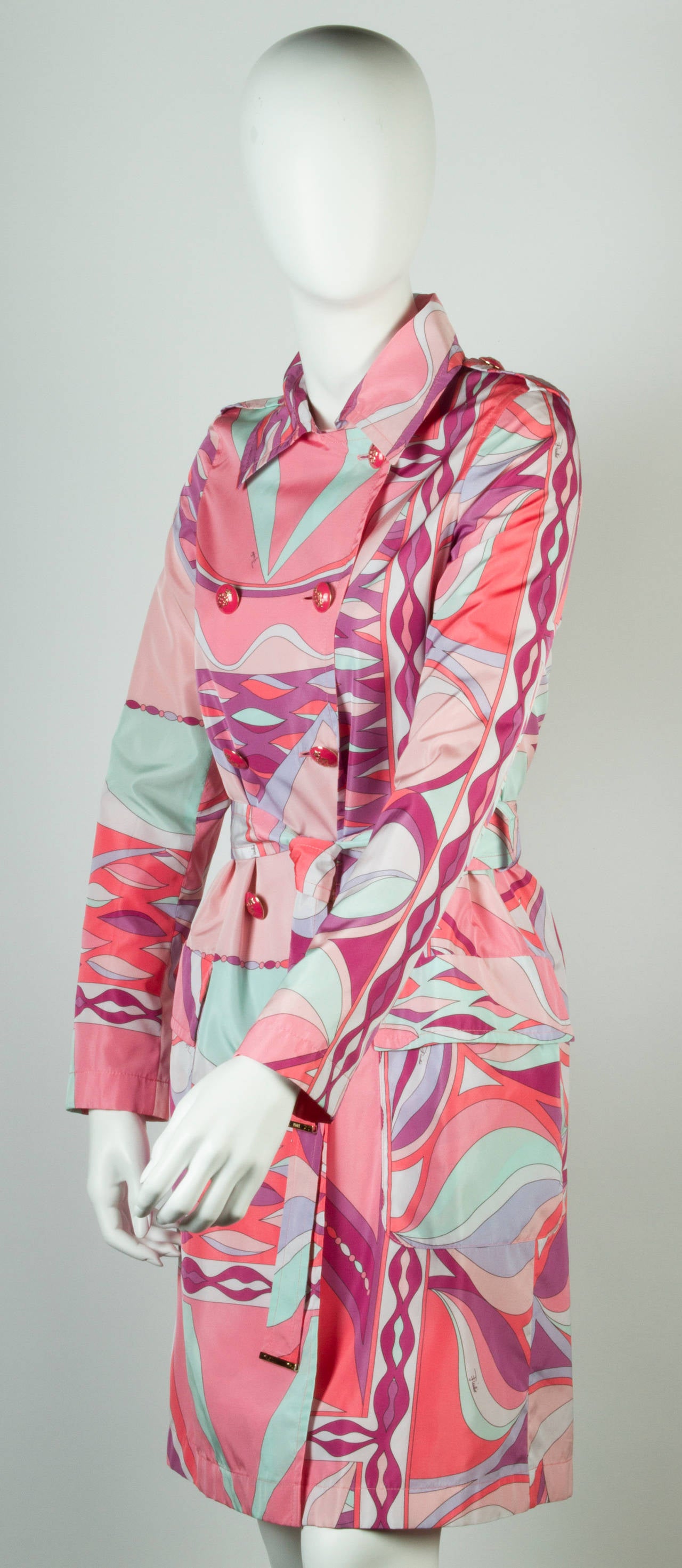 Women's Fun Emilio Pucci Mod Spring Raincoat