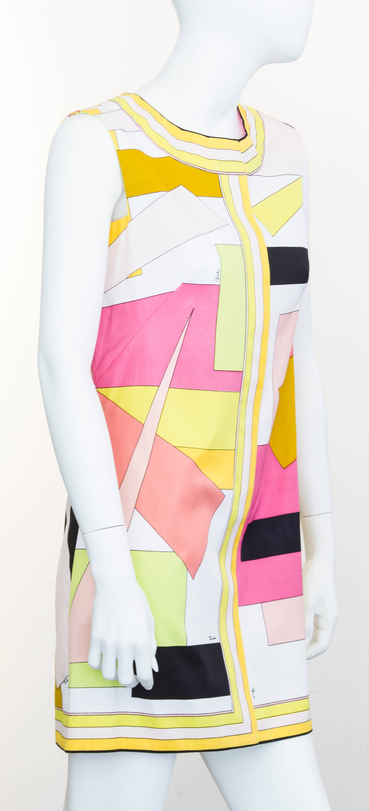 This is a fun mod summer Pucci dress.  It is marked as a size 10, but it is more like a size 6.