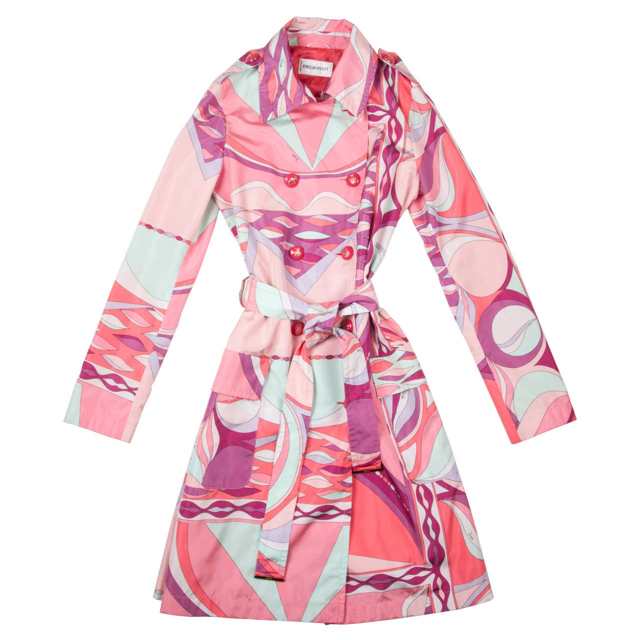 Fun Emilio Pucci Mod Spring Raincoat