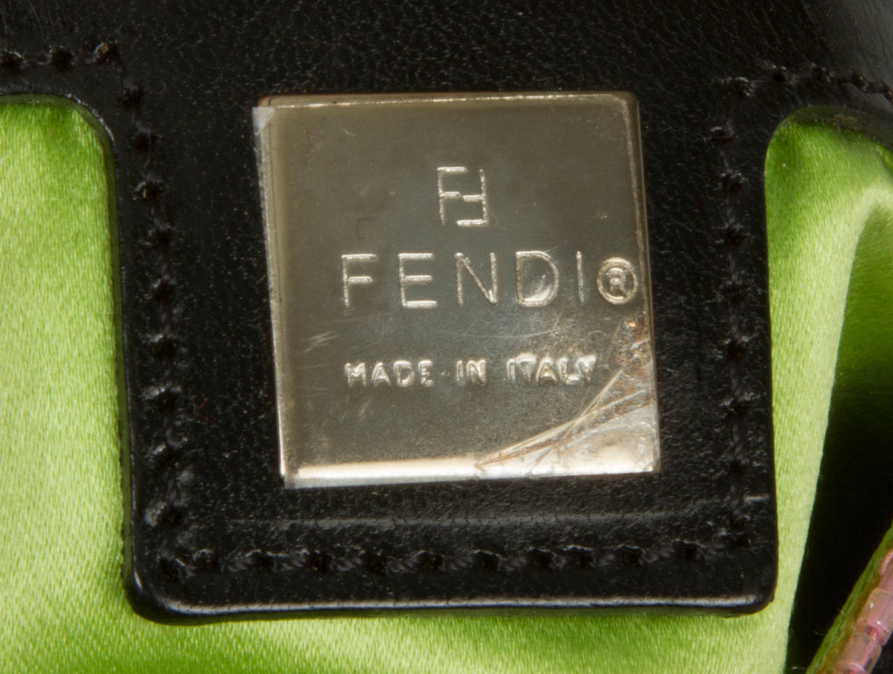 Fendi Beaded Mirrored  and Embroidered Handbag 2