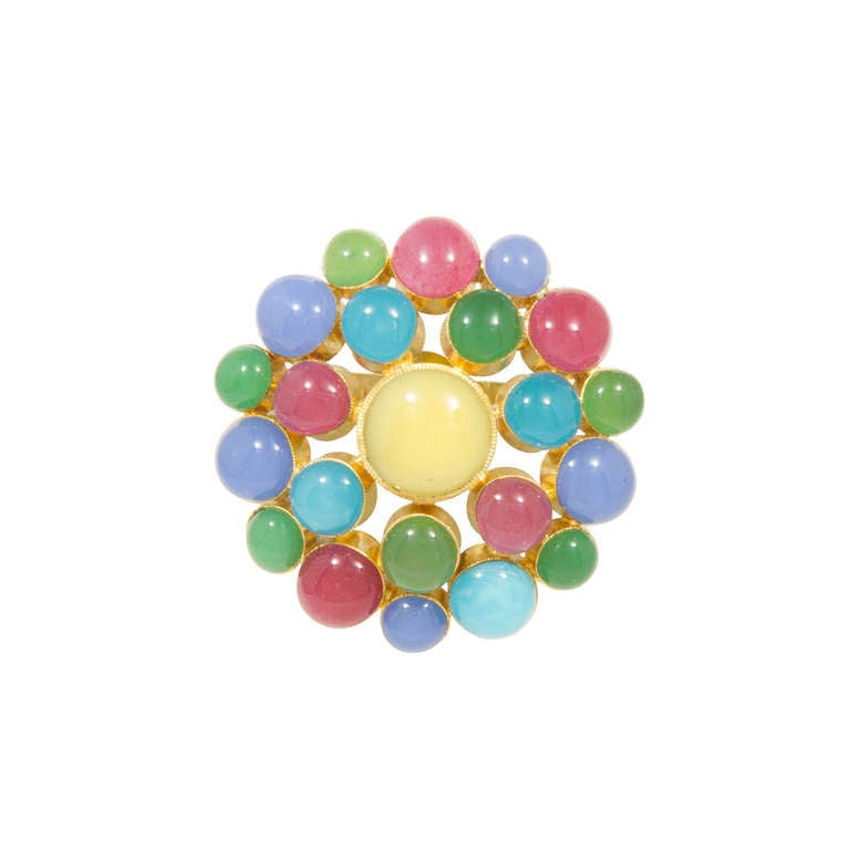 CHANEL Poured Glass Brooch