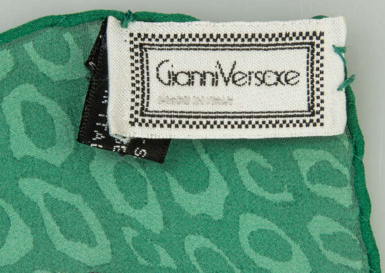 Large Gianni Versace Silk Paisley Scarf 2