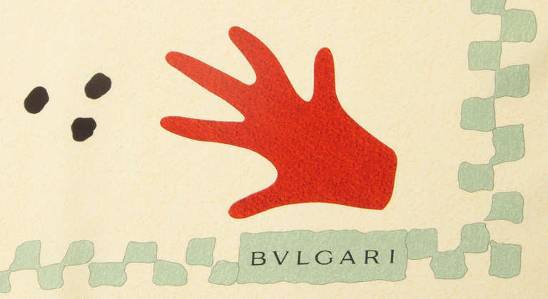 Bulgari Scarf with Hand Motif 2