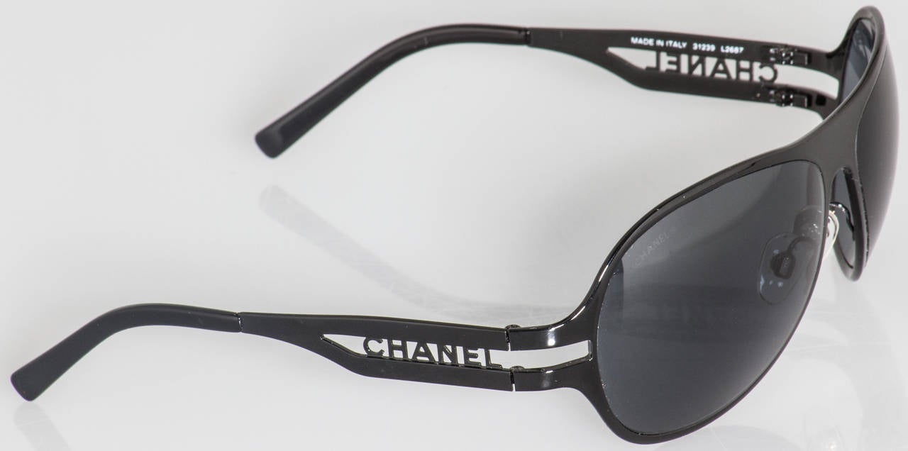 CHANEL Black Sunglasses 1