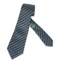 Vintage Silk  HERMES Buckles and Belts Necktie
