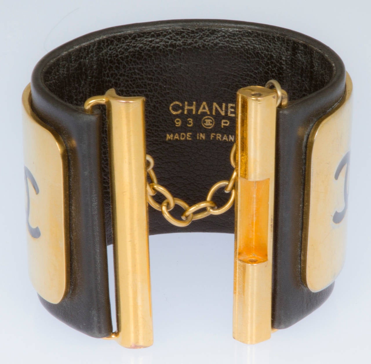 CHANEL Leather Logo Bracelet 2