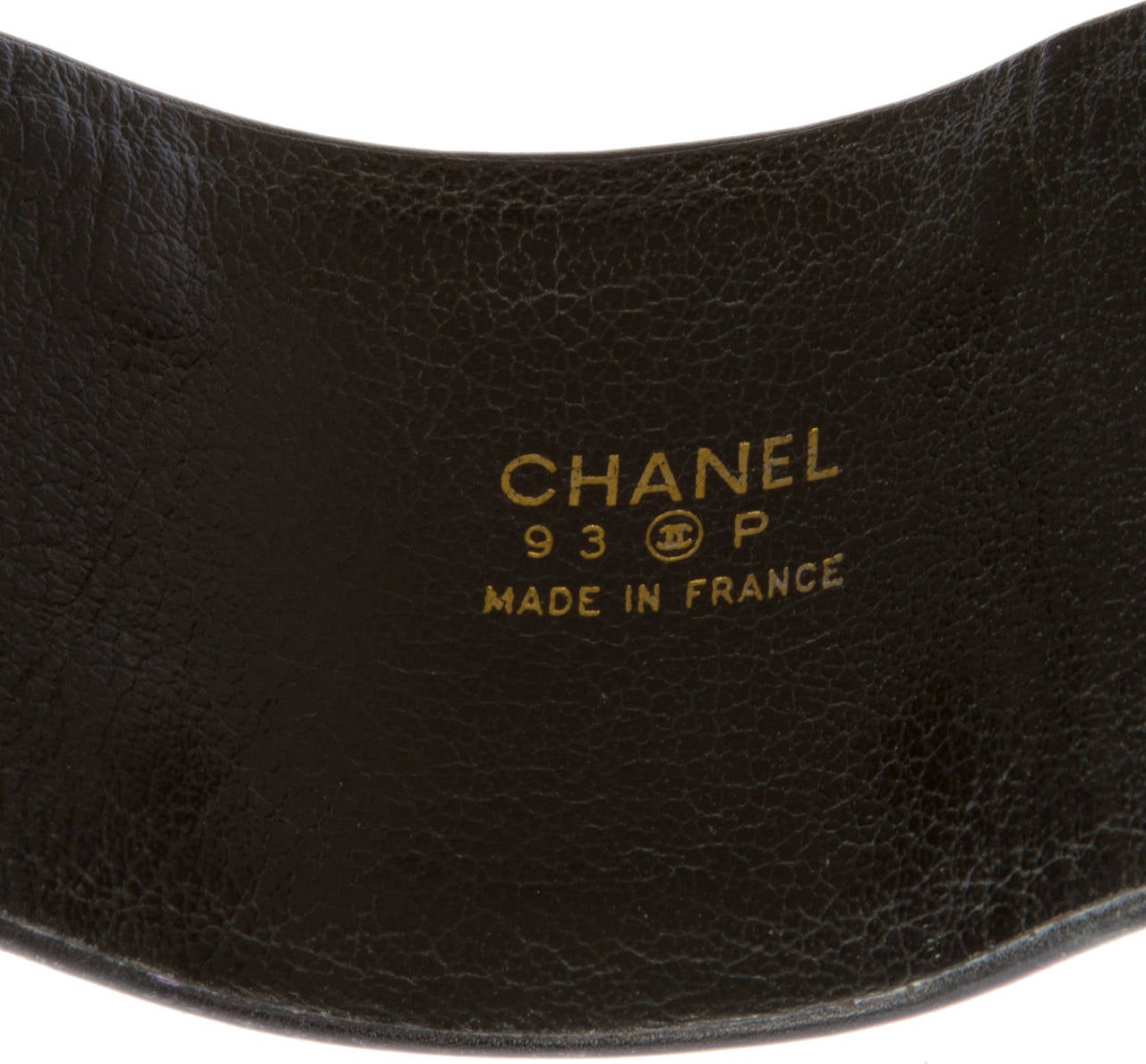 CHANEL Leather Logo Bracelet 3