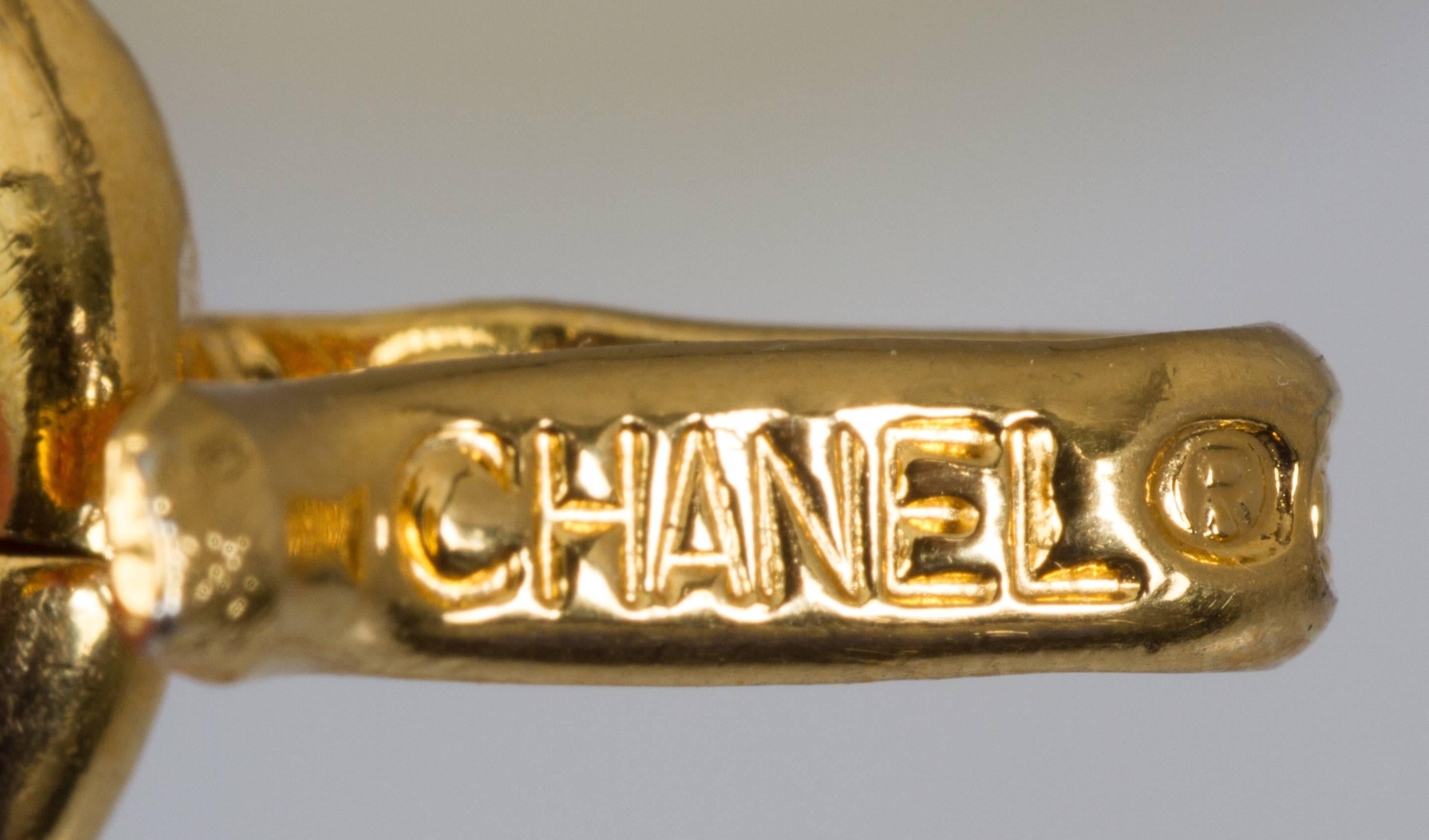 Vintage CHANEL Gold Plated Logo & ID Belt / Necklace 2