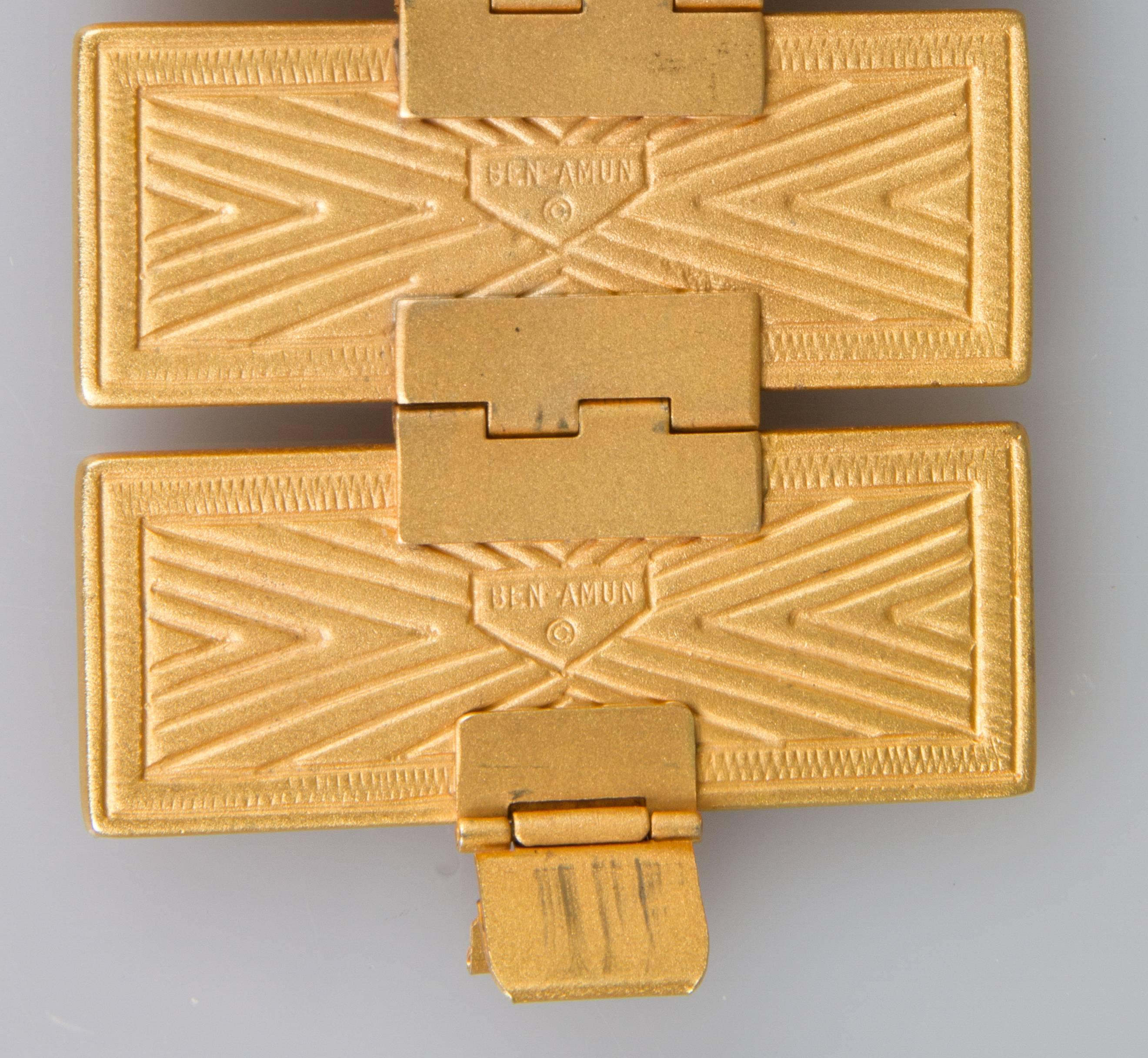 Geometric Art Deco Inspired  Ben-Amun Bracelet 3