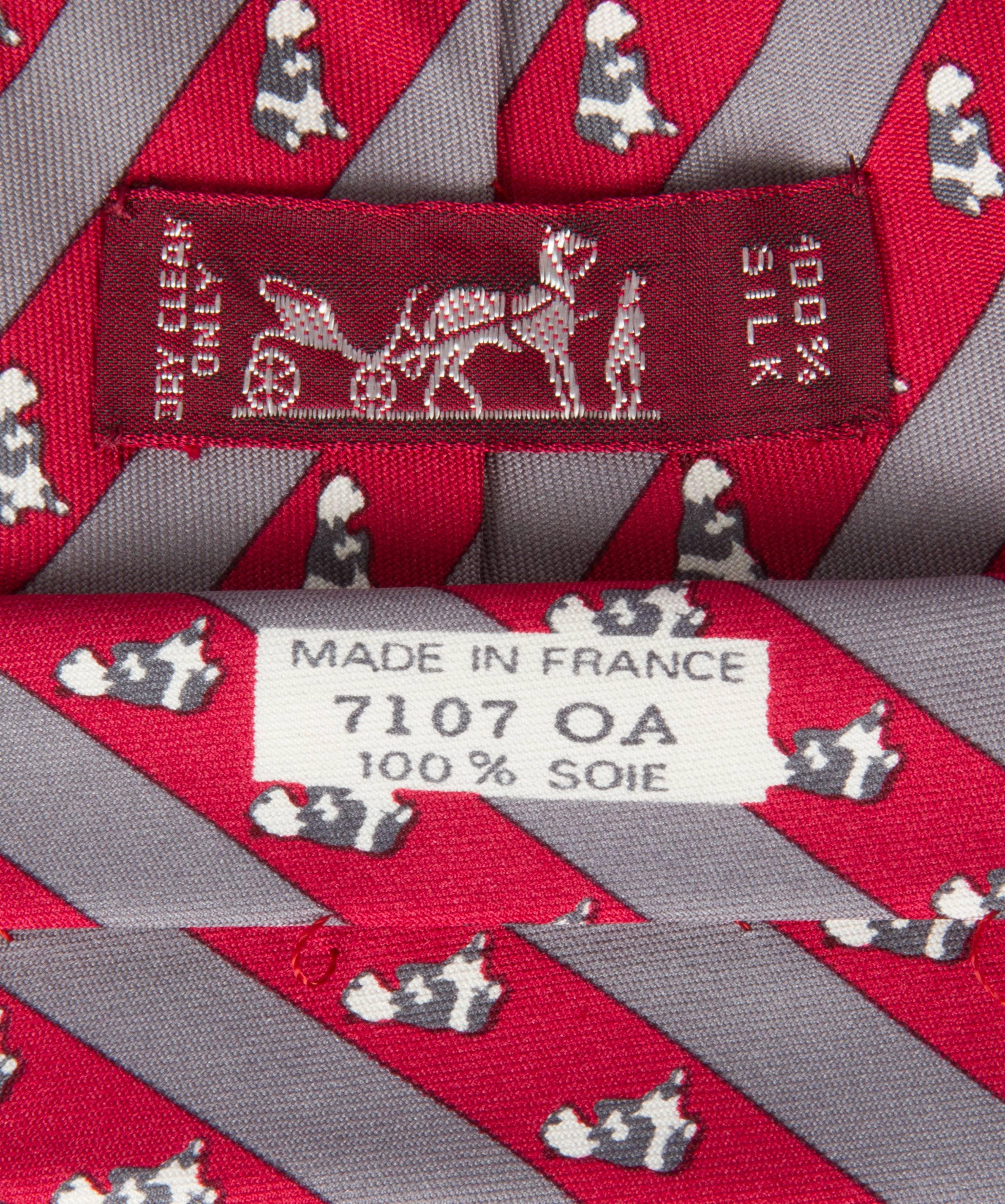 hermes zebra tie