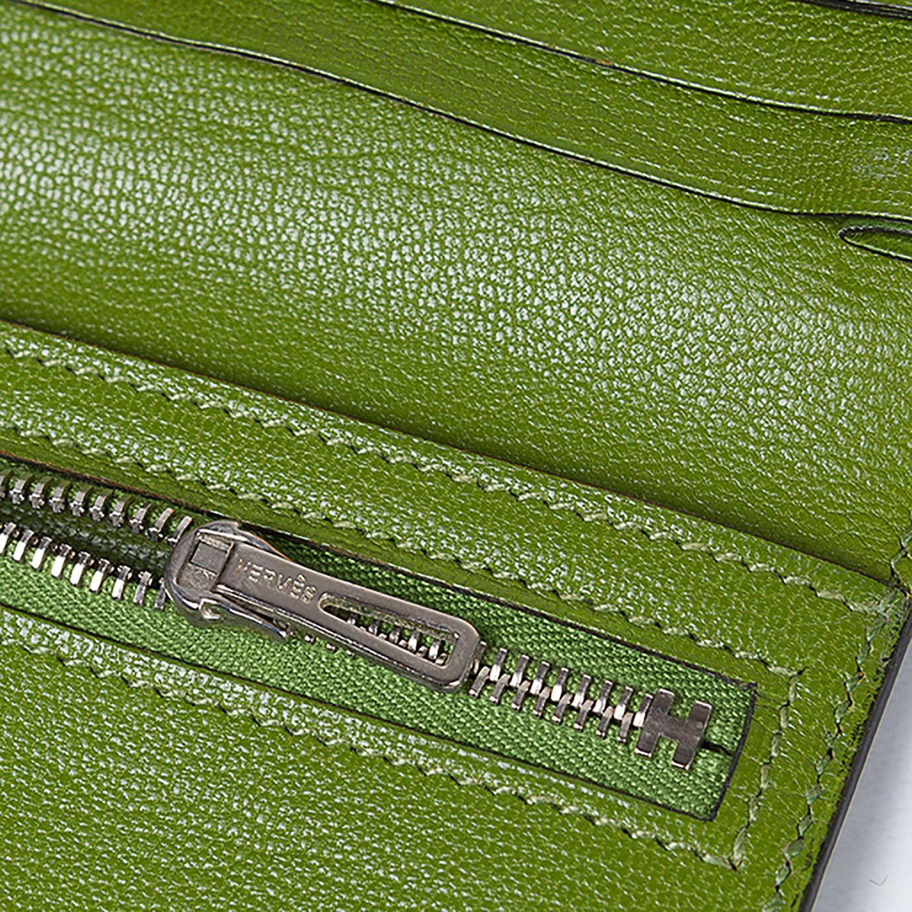 Hermès Green Lizard Wallet 1