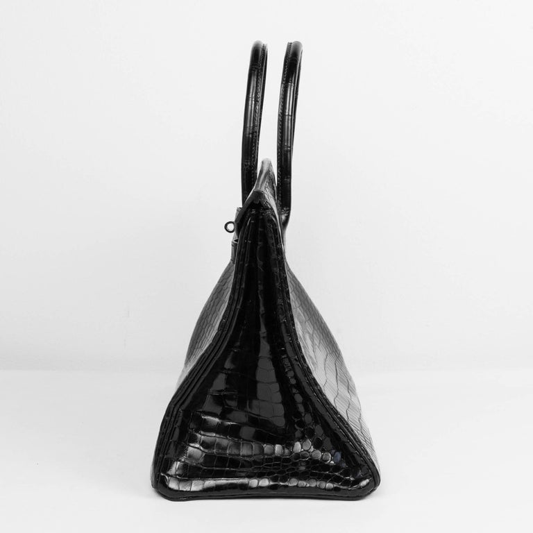 2008 Hermès Black Crocodile Birkin Bag For Sale at 1stDibs