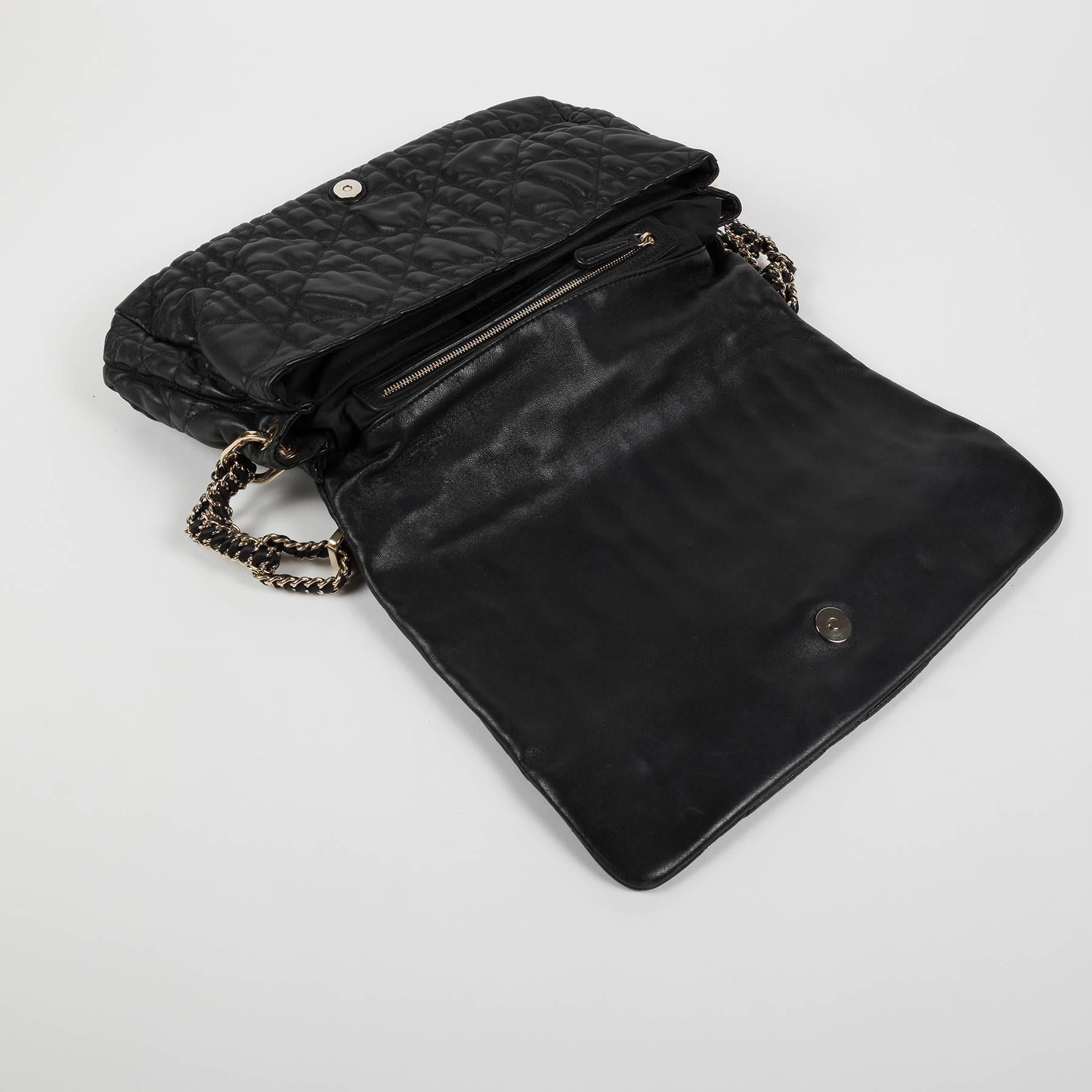 Christian Dior Black Matelasse Leather with Gold Hardwares Delice bag 3
