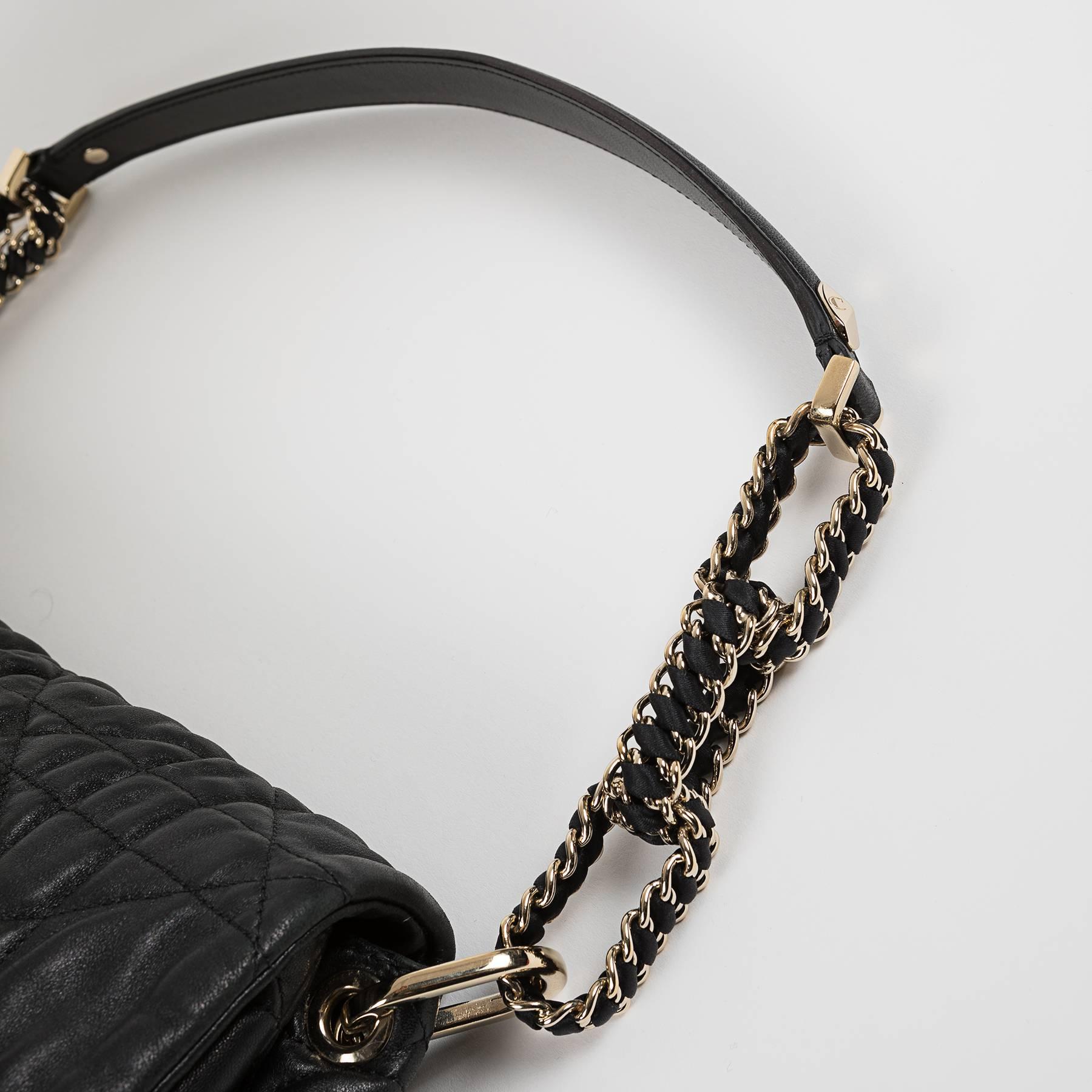 Christian Dior Black Matelasse Leather with Gold Hardwares Delice bag 4