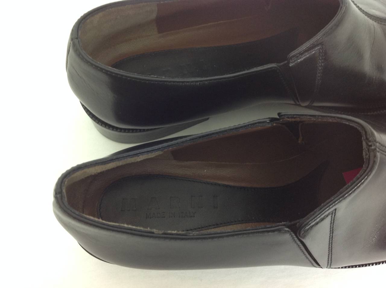 New Marni black slip on loafers                                   Size 38.5 For Sale 5