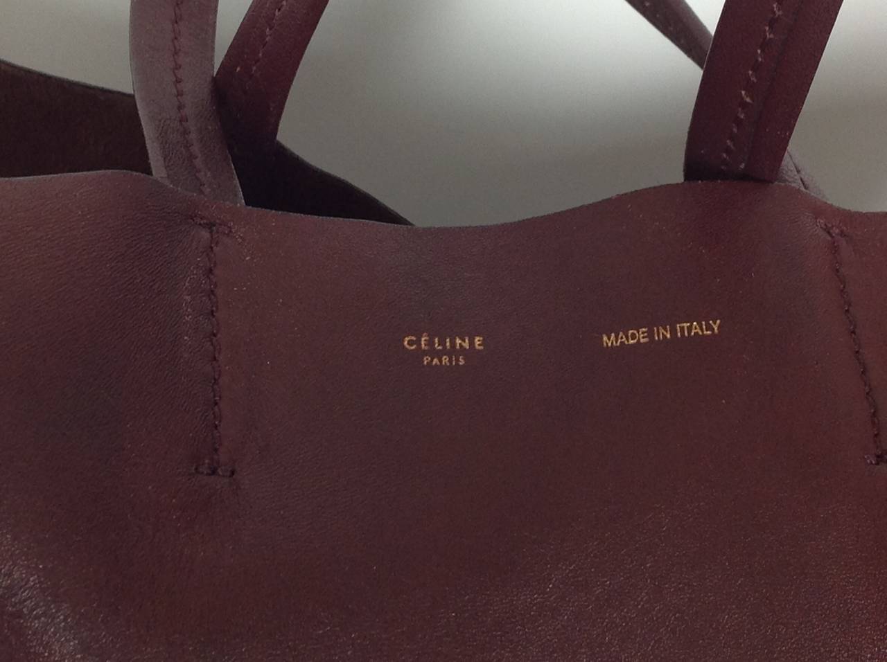 Soft supple lambskin Celine tote 1