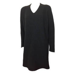 Charcoal Hermes knit Yak dress/tunic                             size 38