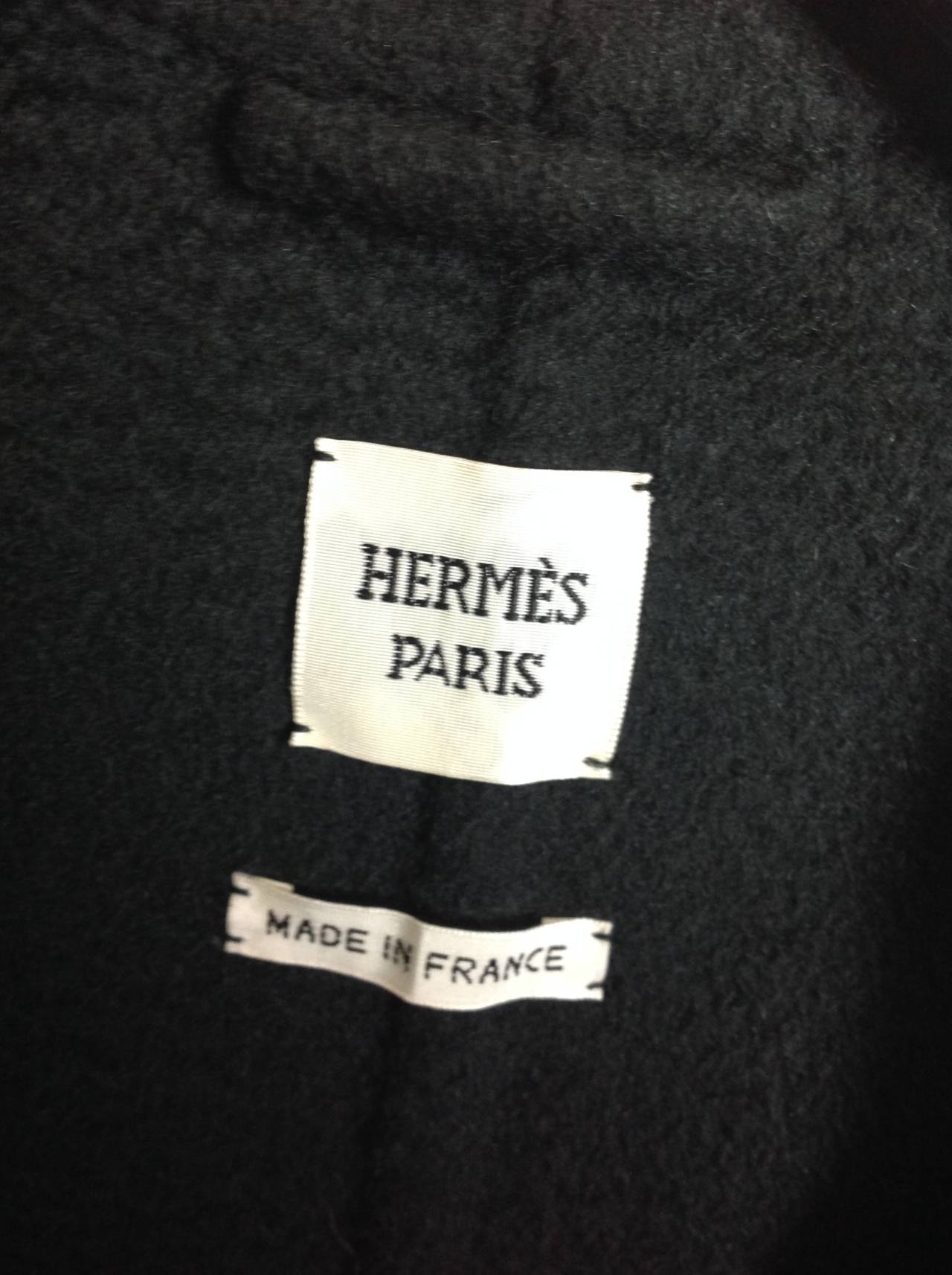 Women's Hermes spruce green collarless cardigan jacket                           Size 36
