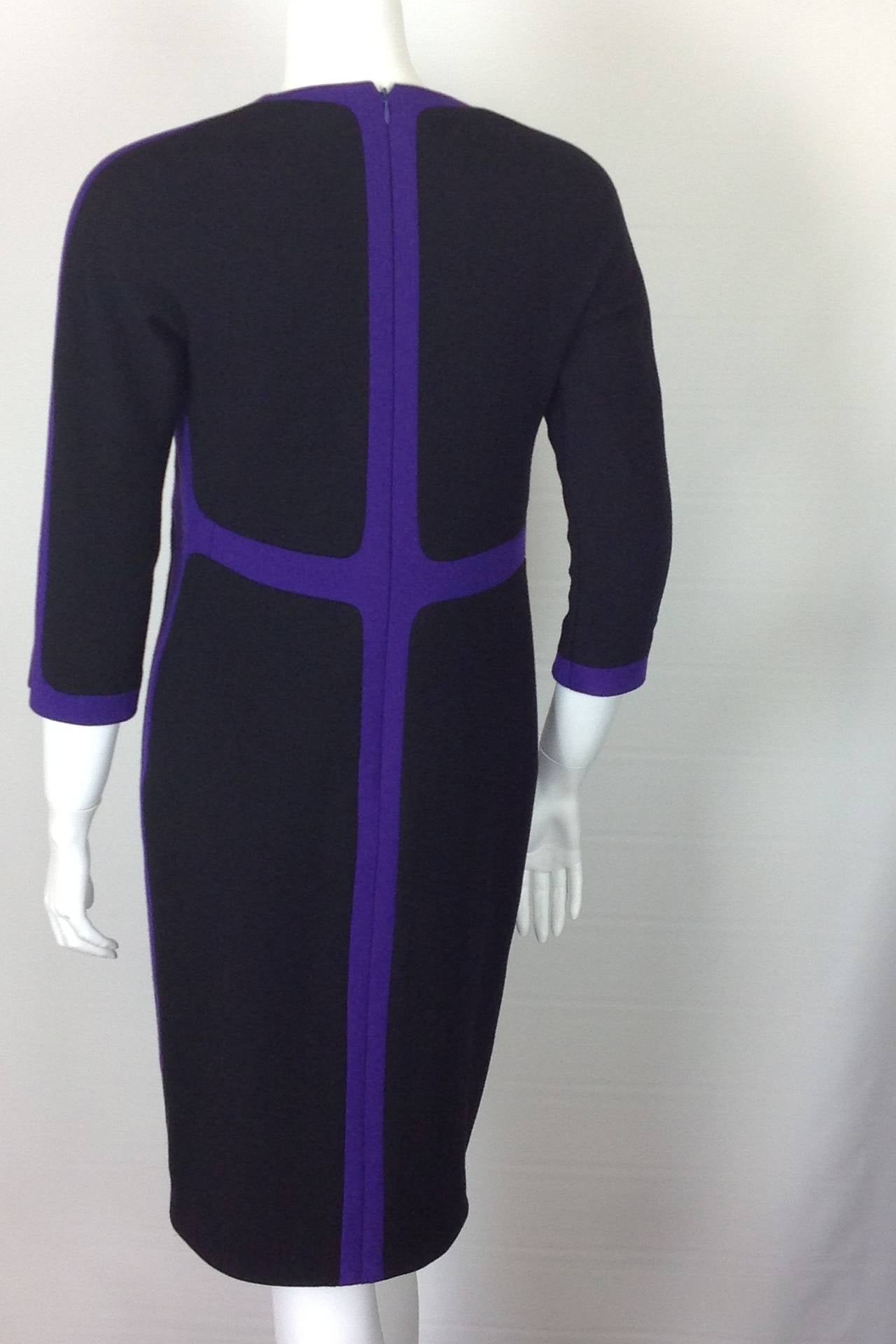 Ralph Rucci two tone bodycon dress                       Fall 2013 In Excellent Condition In Palm Beach, FL