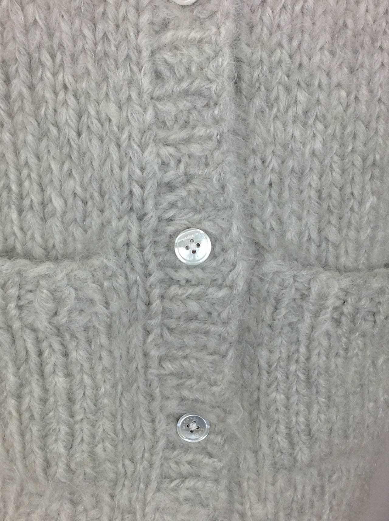 Chunky Michael Kors pearl gray cardigan                    Size XS 1