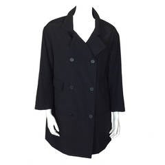Chic Black Balenciaga Pea Coat                                  Size 38