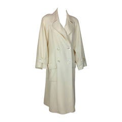 Chanel lightweight wool DB Trench coat                 Size 34