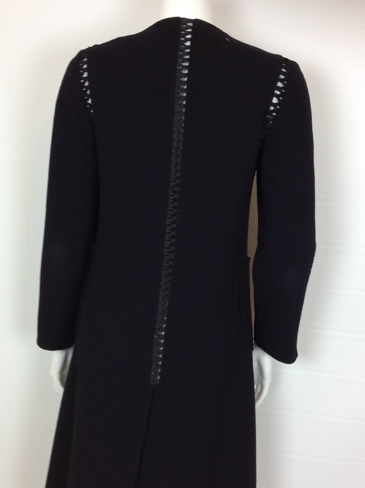 Women's Wool crepe Ralph Rucci long jacket/coat   size 6