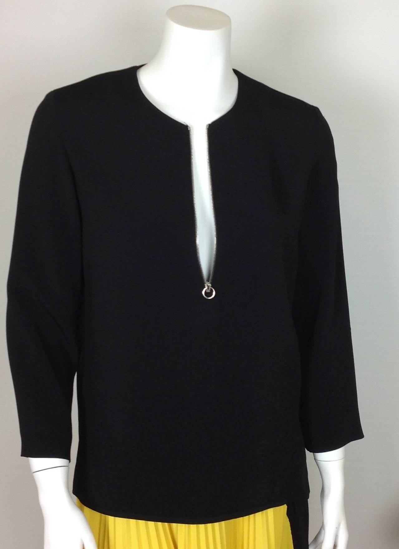 Stella McCartney tunic with silvertone zipper     Size 36 2