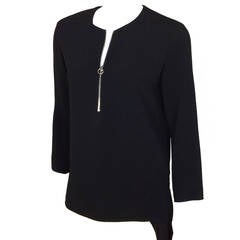 Stella McCartney tunic with silvertone zipper     Size 36